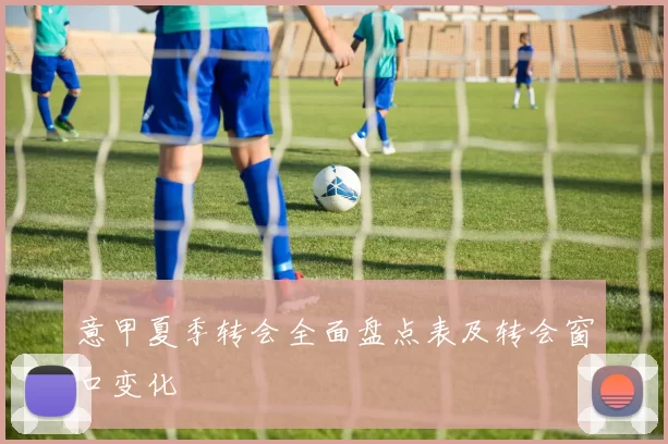 意甲夏季转会全面盘点表及转会窗口变化