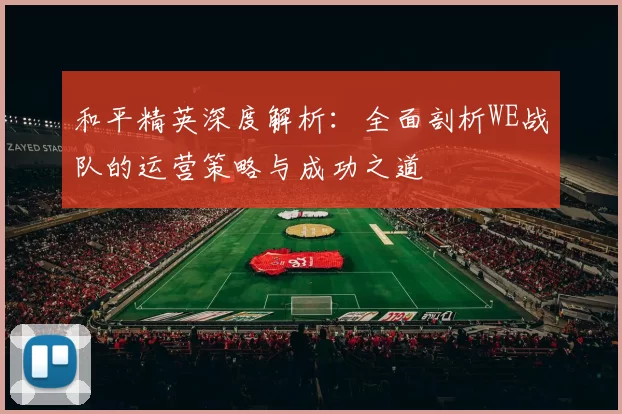 和平精英深度解析：全面剖析WE战队的运营策略与成功之道